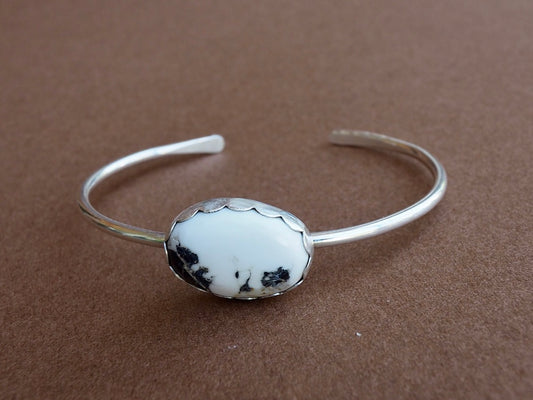 White Buffalo Scallop Cuff