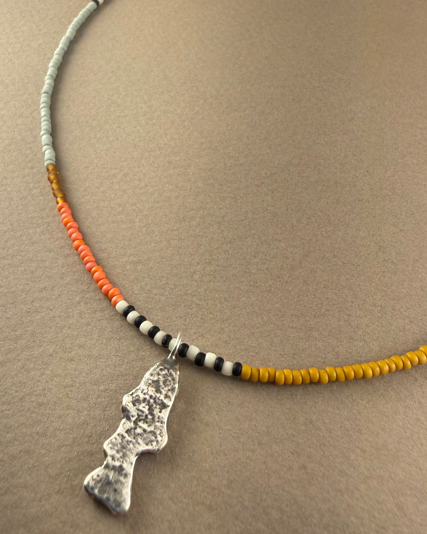 Fishies Necklace Celadon/Plumeria