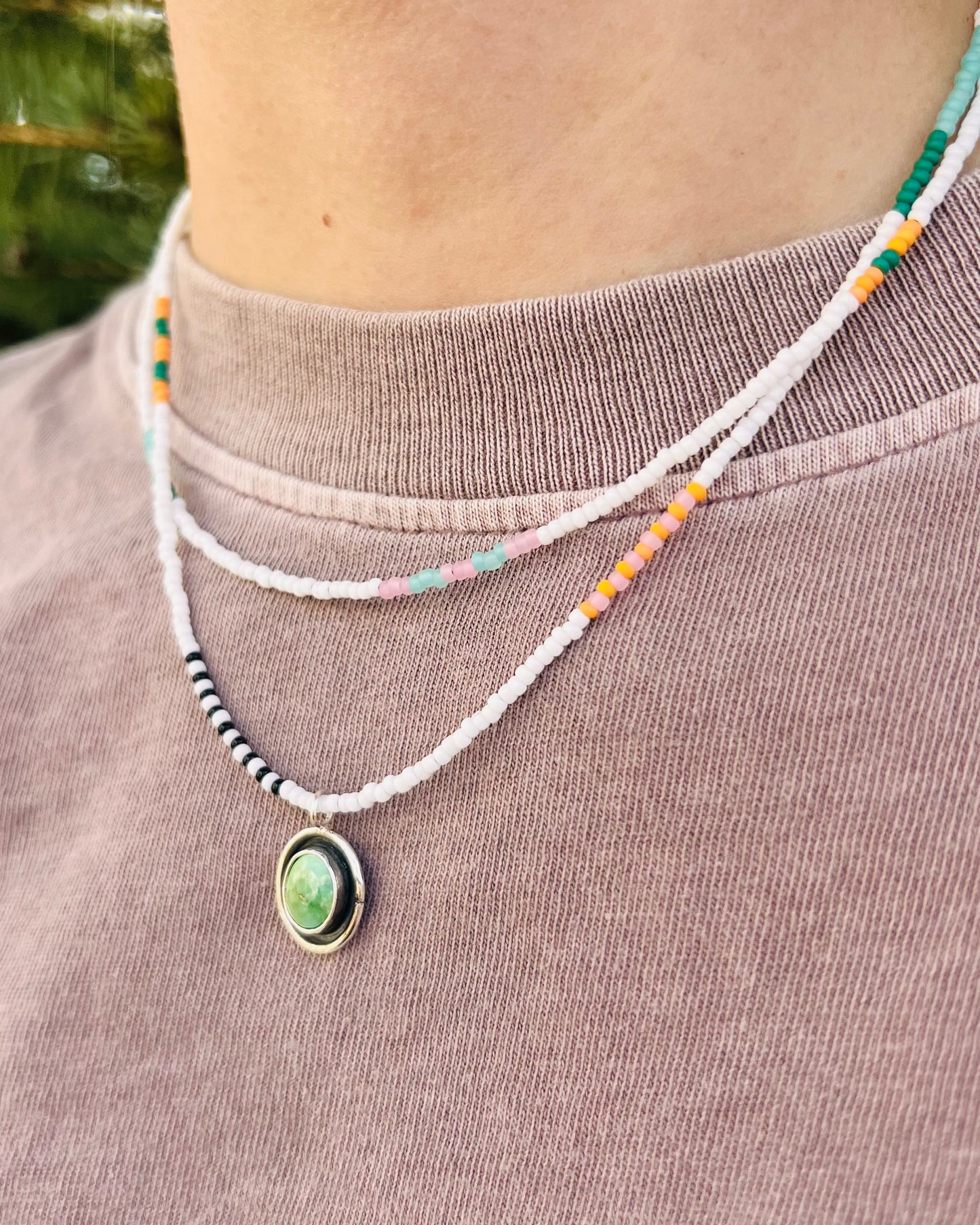 Emerald Valley Double Strand Necklace