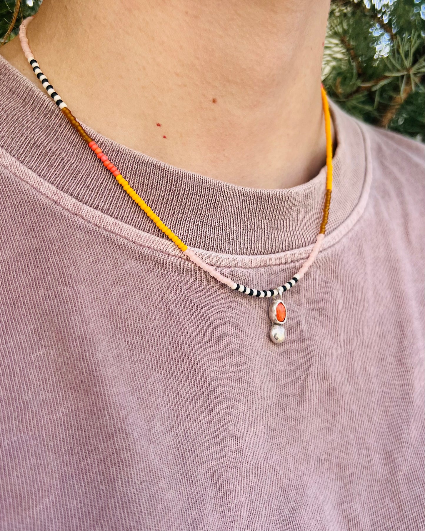 Apple Coral Necklace Apricot/Orange