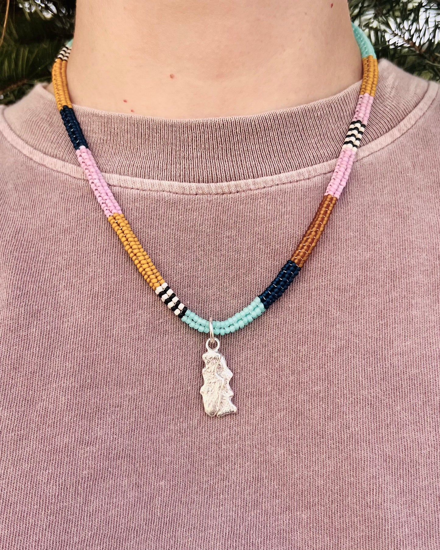 Fishies Herringbone Necklace