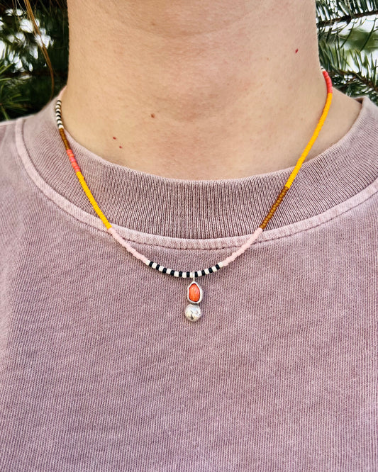 Apple Coral Necklace Apricot/Orange