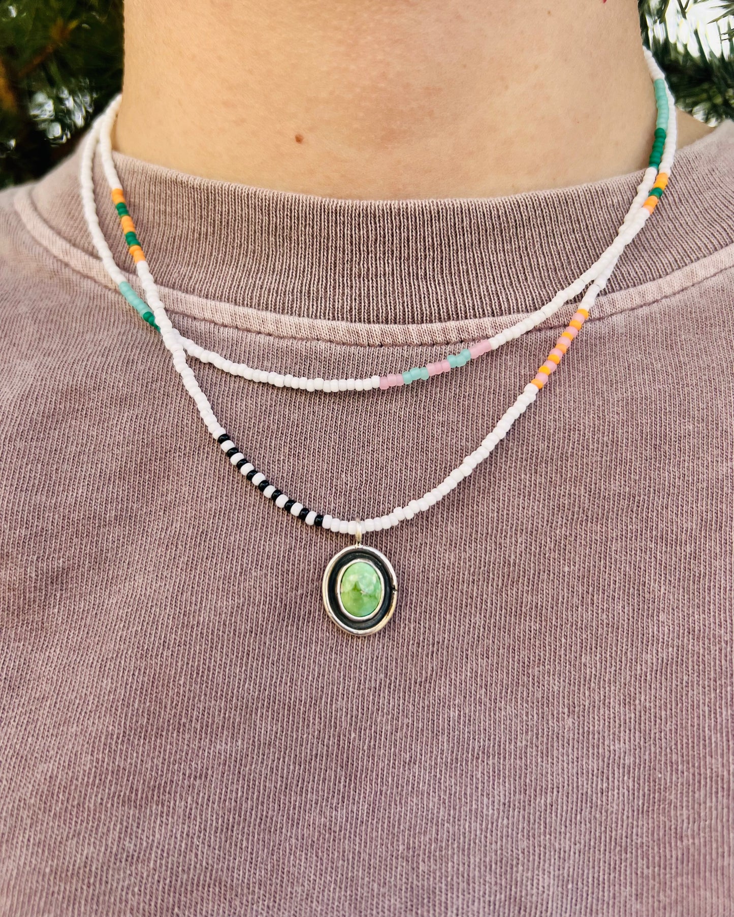 Emerald Valley Double Strand Necklace
