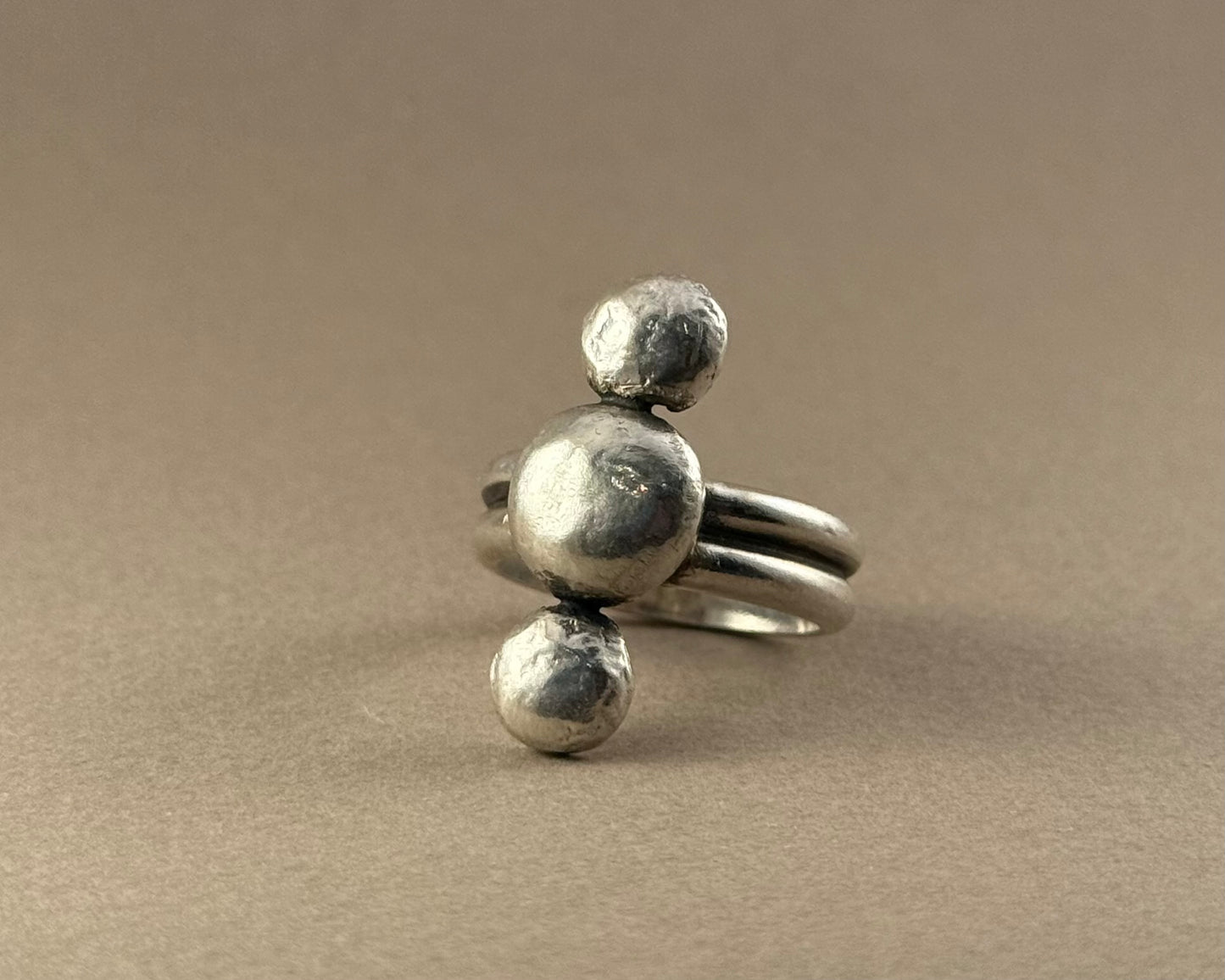 Recycled Sterling Ball Ring