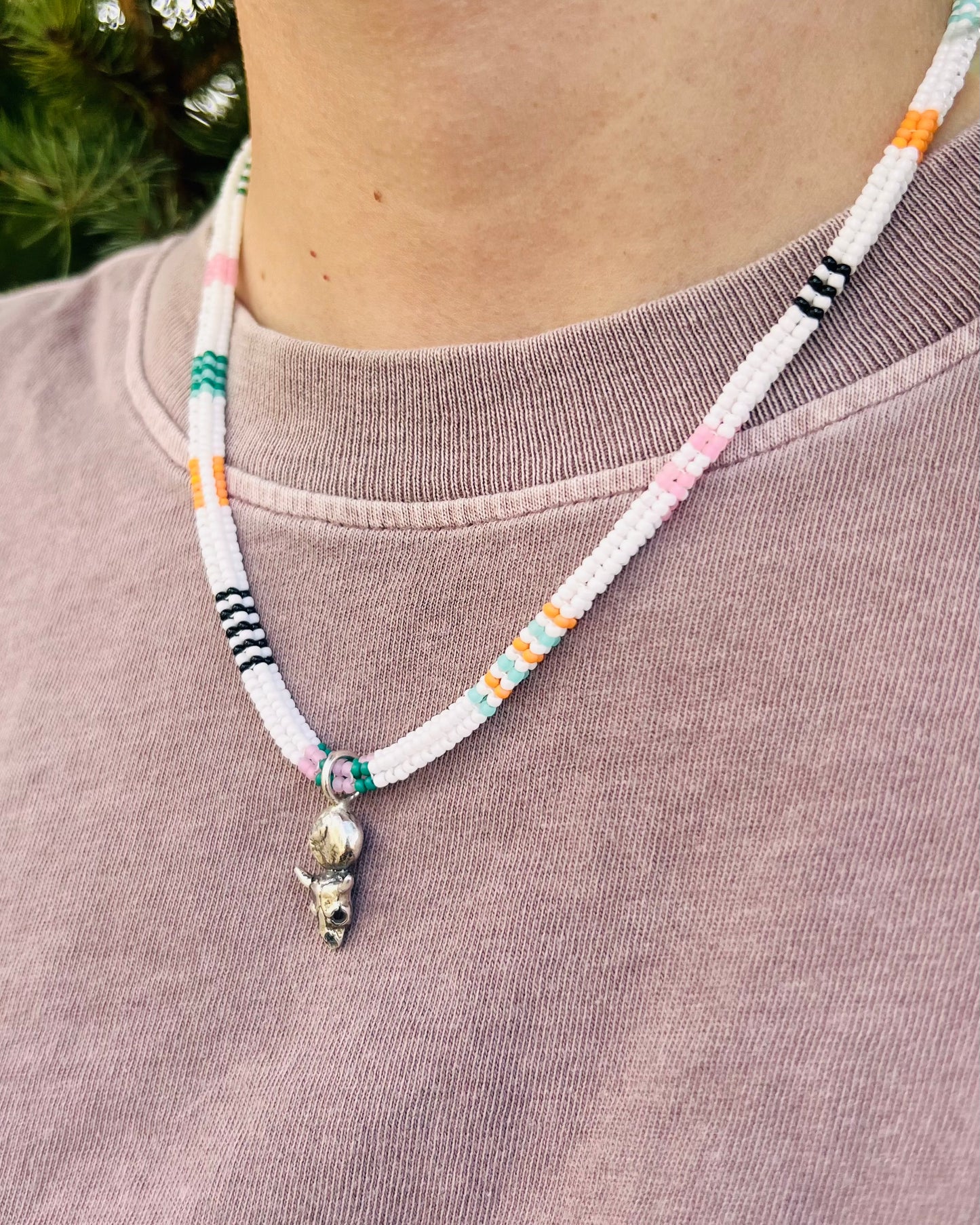 Bull Herringbone Necklace
