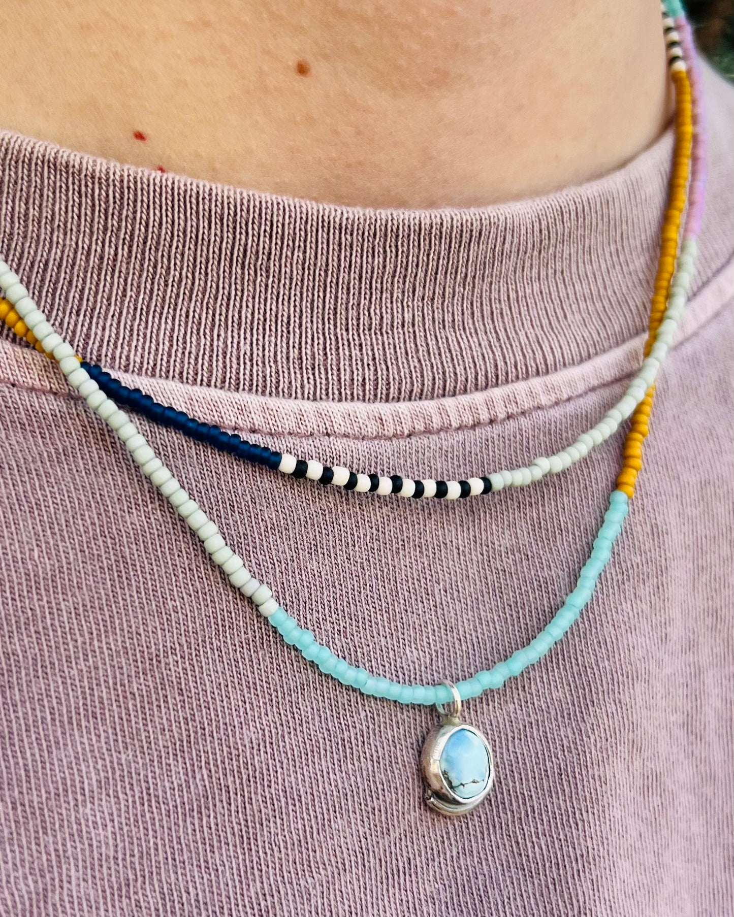 Golden Hill Double Strand Necklace