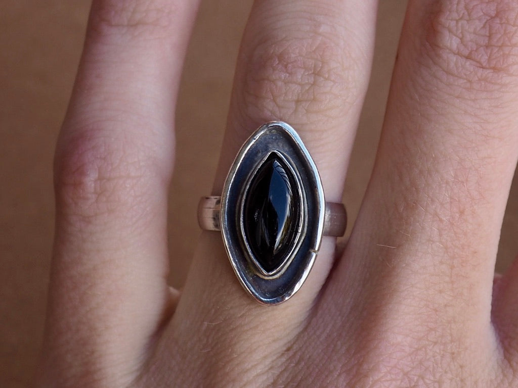 Onyx Shadow Ring