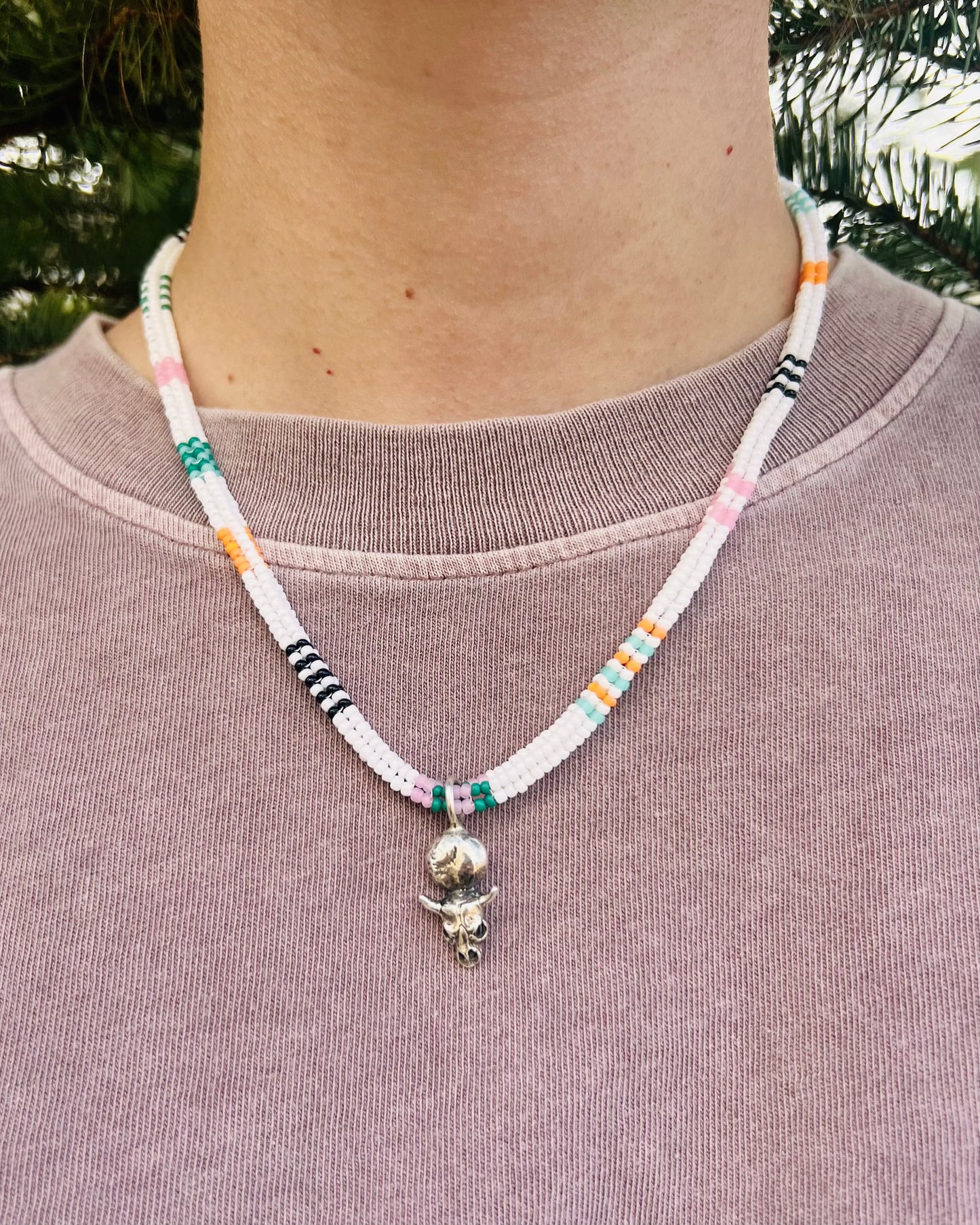 Bull Herringbone Necklace