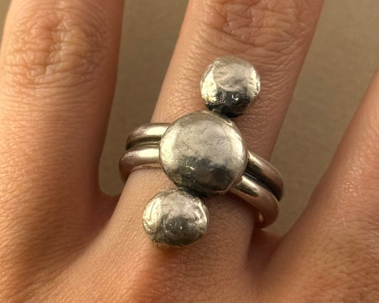 Recycled Sterling Ball Ring