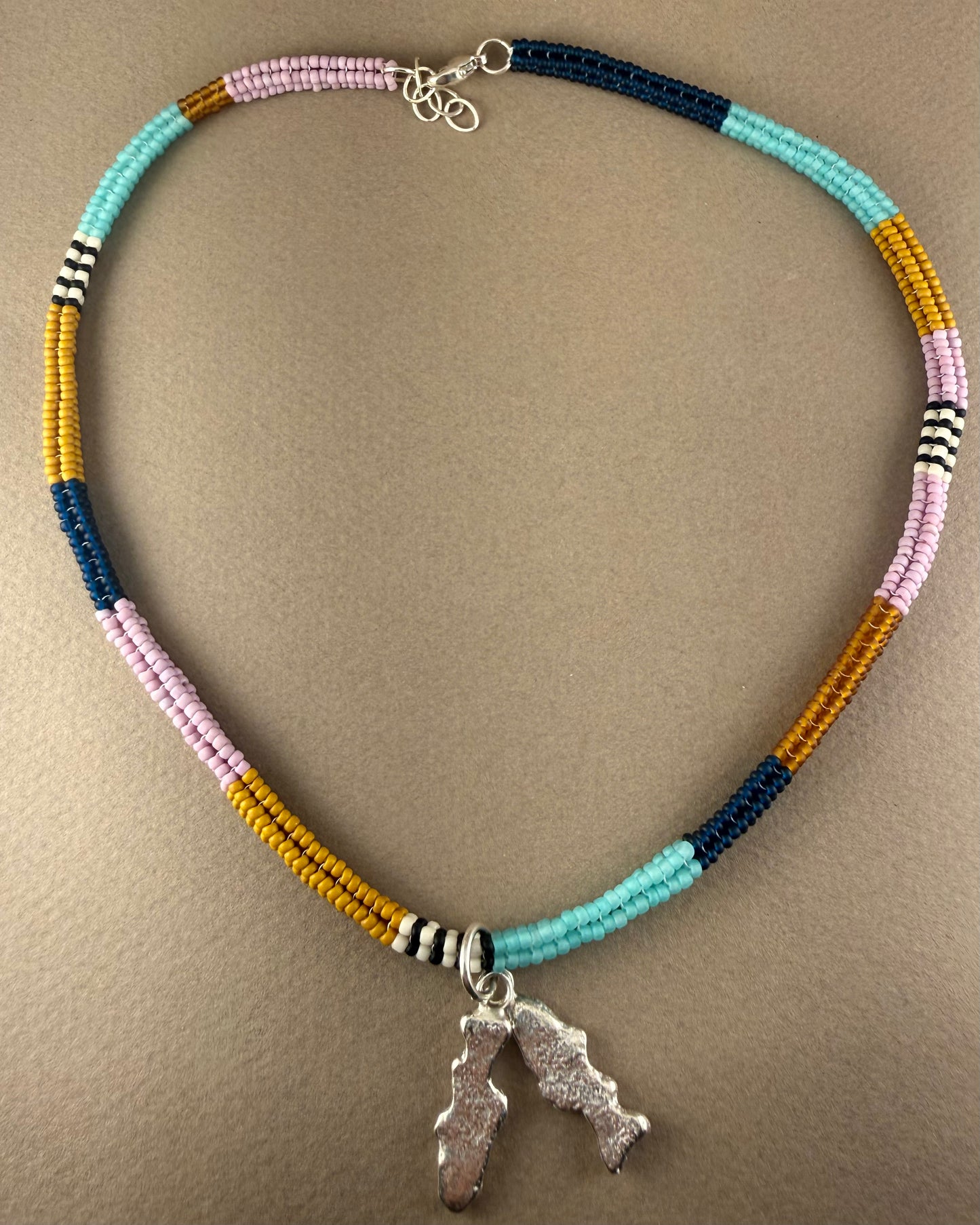 Fishies Herringbone Necklace