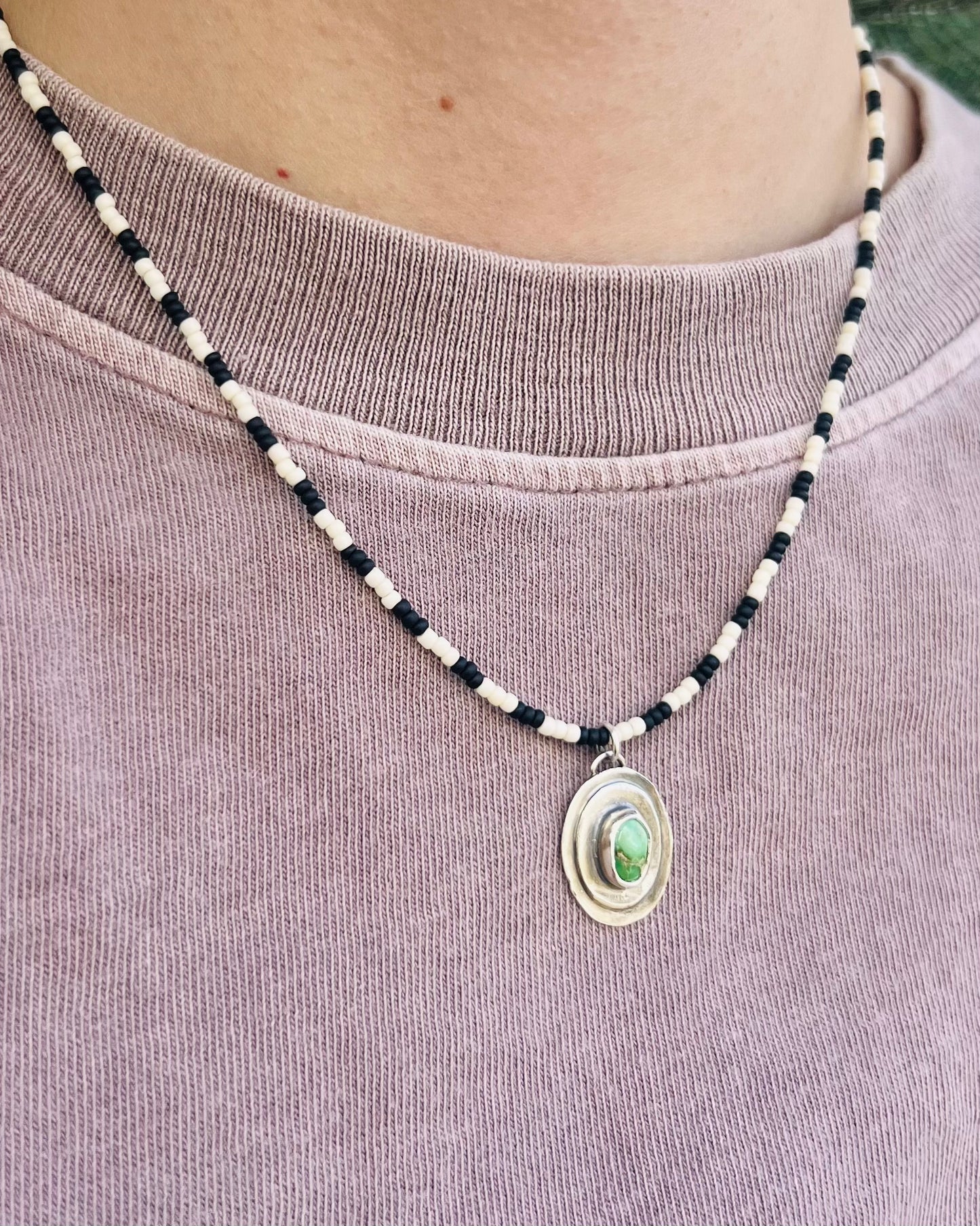 Emerald Valley Necklace Eggshell/Iris